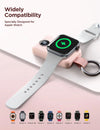 Portable Charger for Apple Watch, 2000Mah Magnetic Wireless Power Bank Fast Charger Keychain, Compatible for Iwatch Series 10/9/8/7/6/5/Se/4/3/2/Ultra 2, Pink