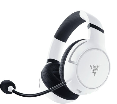 Kaira Wireless Gaming Headset for Xbox Series X|S, Xbox One: Triforce Titanium 50Mm Drivers - Cardioid Mic - Breathable Memory Foam Ear Cushions - EQ Pairing Button - Windows Sonic - White