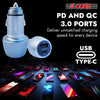 5Core Car Charger USB Type C Adapter 36W Fast Charging Anker Outlet