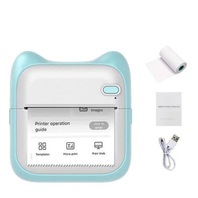 Mini Photo Printer for Iphone/Android,1000Mah Portable Thermal Photo Printer for Gift Study Notes Work Children Photo