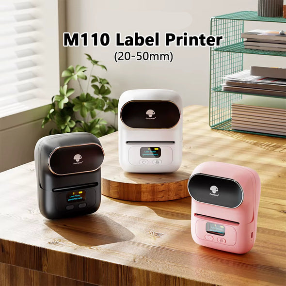 Phomemo M110 Portable Label Printer Mini Thermal Self-Adhesive Sticker Printer Mobile Pocket Tag Price UV Label Sticker Printer