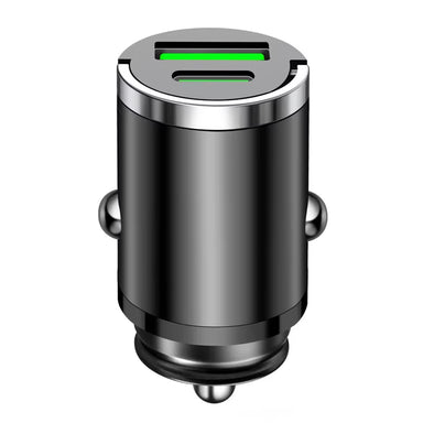200W Mini Car Charger Fast Charging for Iphone QC3.0 Mini PD USB Type C Car Mobile Phone Charger for Xiaomi Samsung Huawei
