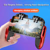 Smartphone Game Trigger Controller Joystick with Cooling Fan for FPS PUBG Iphone Ios Android Smartphone Gamepad Fan Cooler