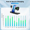 Wireless Charger, Magnetic Fast Charging Stand Compatible with Iphone 16 15 14 13 12 11 Pro Max plus XS XR X 8, for Apple Watch 9 8 7 6 5 4 3 2 SE, for Airpods 3 2 Pro, 3 in 1 Charging Station