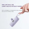 Portable Charger Power Bank,5000Mah Small Portable Phone Charger 5V 3A Fast Charger Built-In Type-C Cable and Phone Holder Cute Battery Pack for Iphone and Android Phone