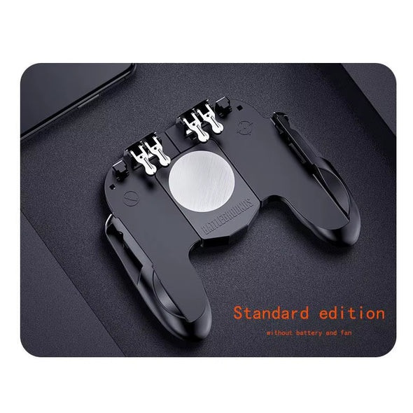Smartphone Game Trigger Controller Joystick with Cooling Fan for FPS PUBG Iphone Ios Android Smartphone Gamepad Fan Cooler